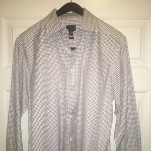 David Donahue Trim Fit Dress Shirt